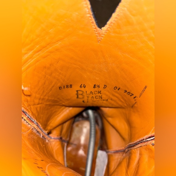 Men's Cowboy Exotic Handmade Black Jack 8D Caiman Belly Black Cherry $1300 MSRP​ - Picture 13 of 13